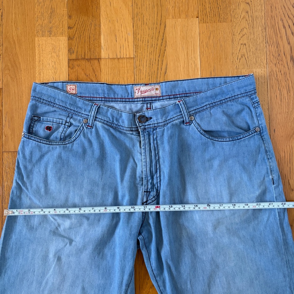 Men's Marco Pescarolo Lightweight Blue Relaxed Jeans W36 - Picture 6 of 14